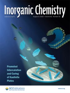 Cover of "Inorganic Chemistry" August 21, 2023 issue featuring research from Yi Zhang, Luyi Sun, and colleagues