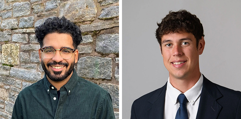 UConn Alumni John Toribio (l) and Kyle Mahoney (r)